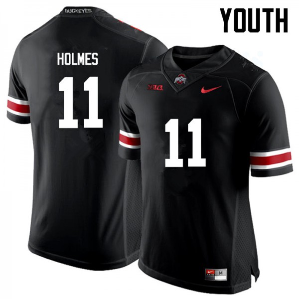 Ohio State Buckeyes #11 Jalyn Holmes Youth University Jersey Black OSU5058